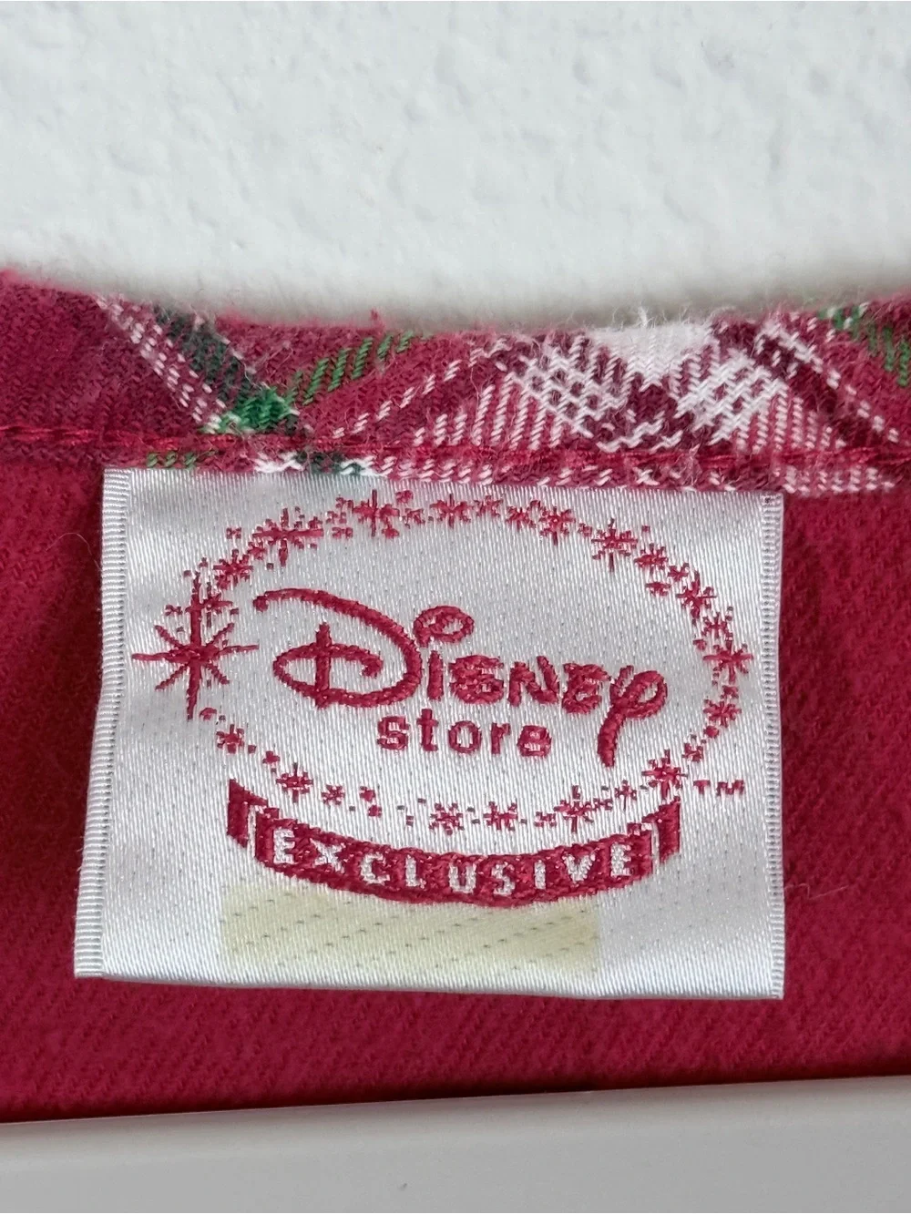 Vintage Disney Store Exclusive Red Plaid Flannel Minnie Mouse Nightgown M - Picture 3 of 9